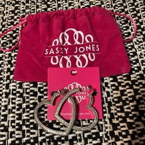 Sassy Jones Fairydust Crystal Hoop-Heart